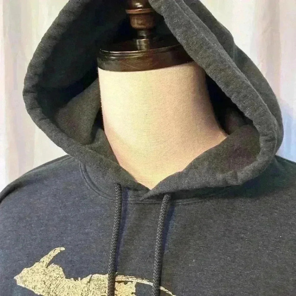 Authentic Michigan Roots Wear Blue Hoodie. Size M. - Picture 1 of 6